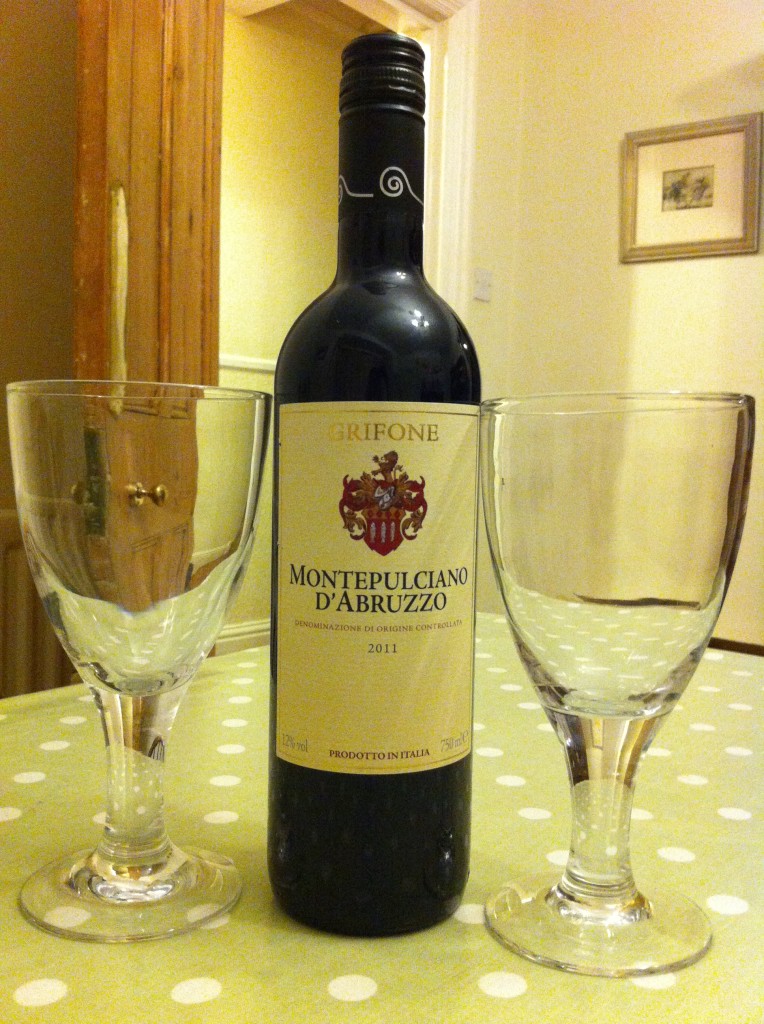 bottle of wine montepulciano