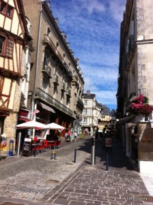 medieval buildings in Vannes - maison a pans de bois