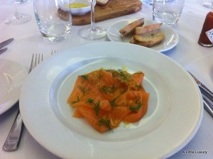Smoked Salmon at Bank Restaurant Birmingham