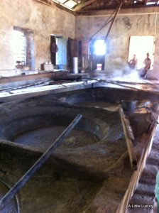 cane juice boiling house