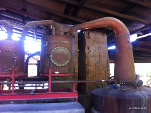distilling the rum