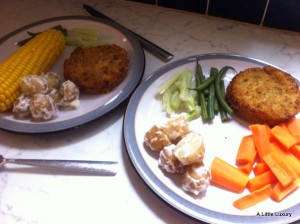fishcakes for tea