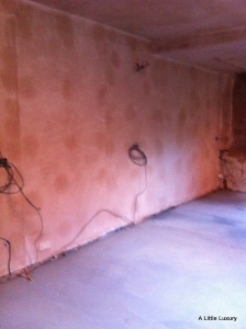 plastered kitchen