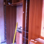 fitting larder cupboards into a kitchen