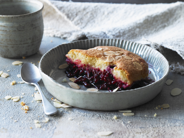 cherry bakewell pudding