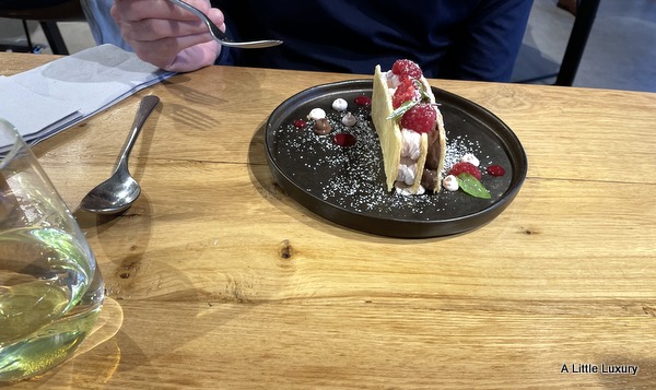 Raspberry & Dark Chocolate Millefeuille