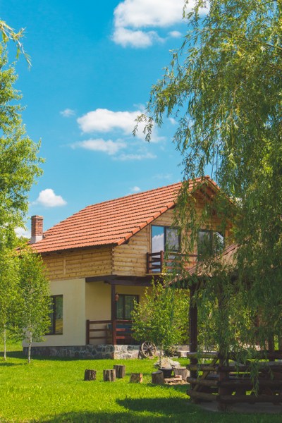 house in garden