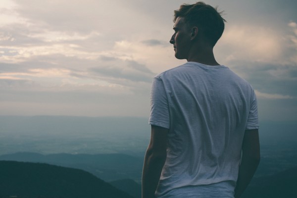 man looking at a distant view