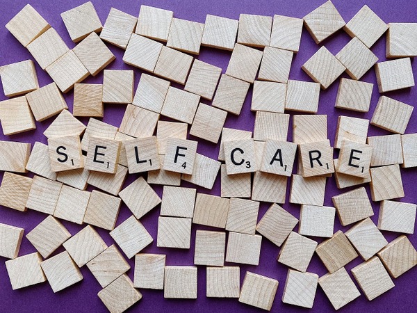 self care letter tiles