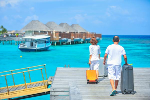 departing on holiday