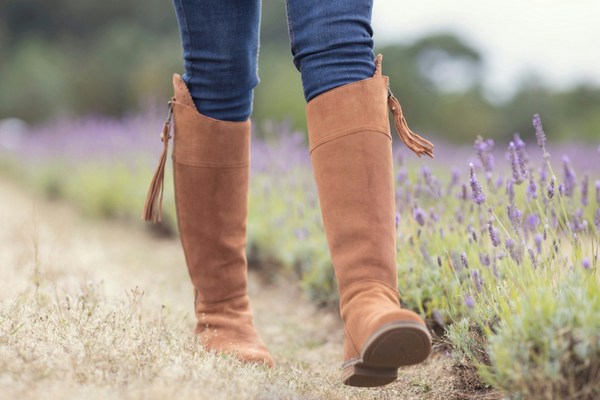 close up of boots